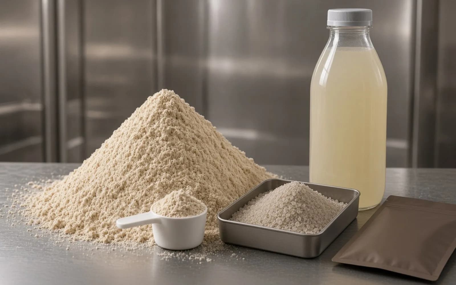 Two powder fractions and a session bottle for a hybrid performance formula