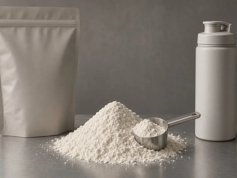 Crop of a large carb pouch and scoop