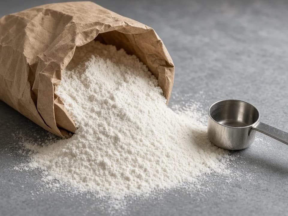 Crop of an ingredient sack and technical powder