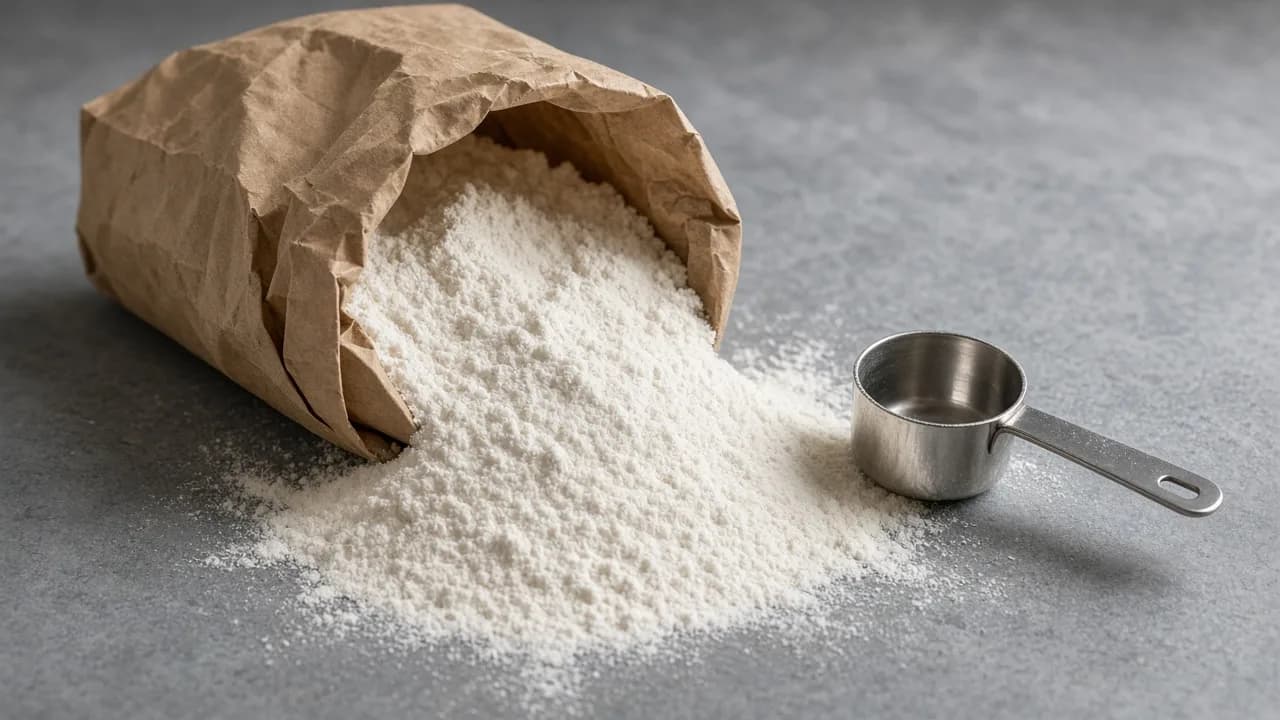 Open ingredient sack and fine technical carbohydrate powder