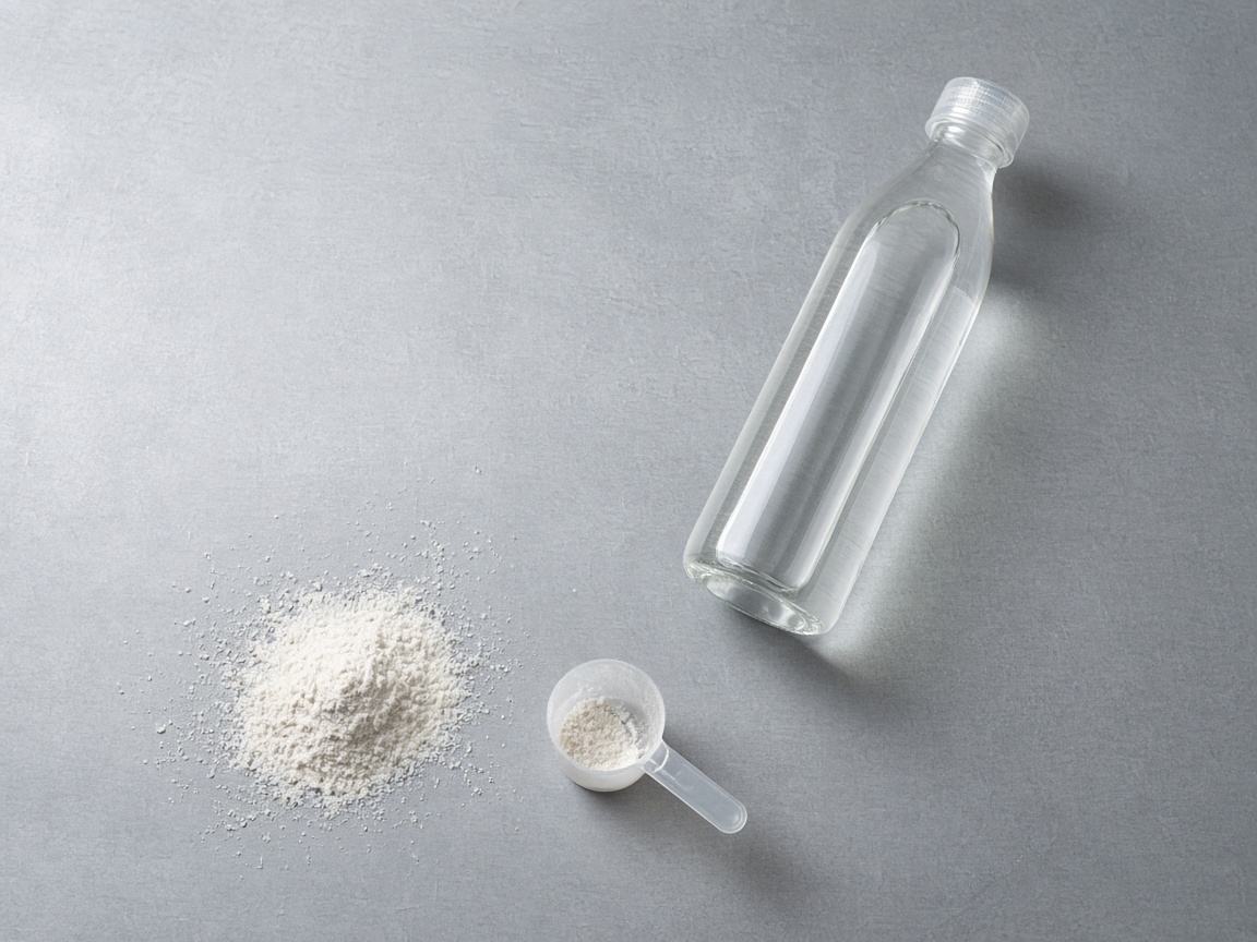 Slim bottle and light powder for daily hydration
